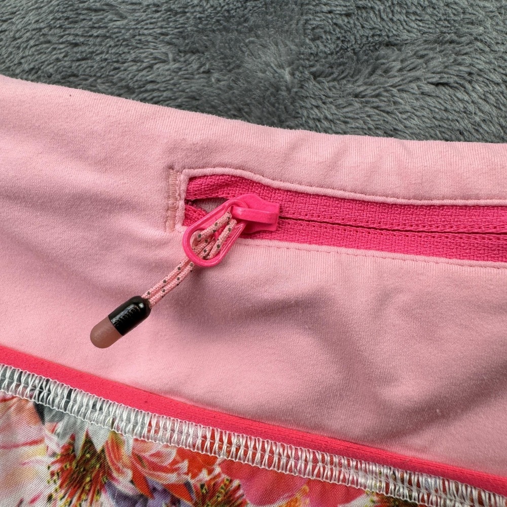 Lululemon Run Speed‎ Shorts Womens 6 Pink Floral Print Run Gym Athletic Pocket - Picture 5 of 10